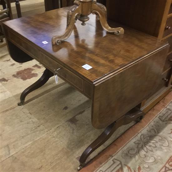 Rosewood banded sofa table